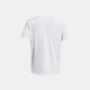 تیشرت آندرآرمور UA Heavyweight Left Chest Logo Repeat - سفید