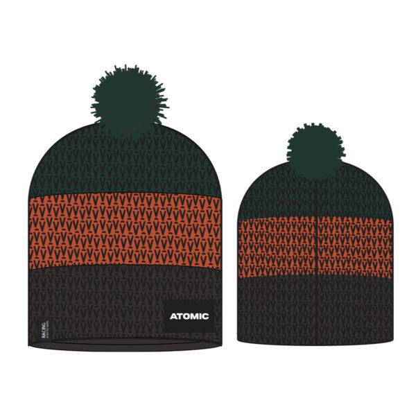 کلاه اسکی اتمیک Racing Beanie - یشمی نارنجی سرمه ای