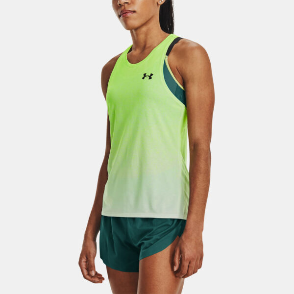 تاپ زنانه آندرآرمور Rush Cicada Singlet Unterhemd - فسفری