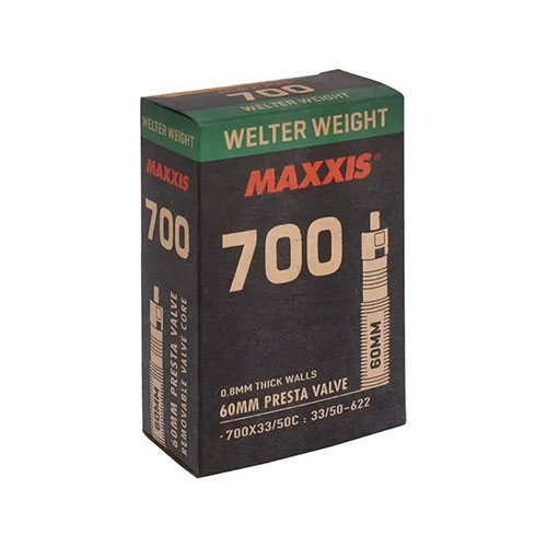 تیوپ-دوچرخه-سایز-700-(-33-50-)-با-والف-فرانسوی-(Presta)-60-میلی-متری--Welter-Weight