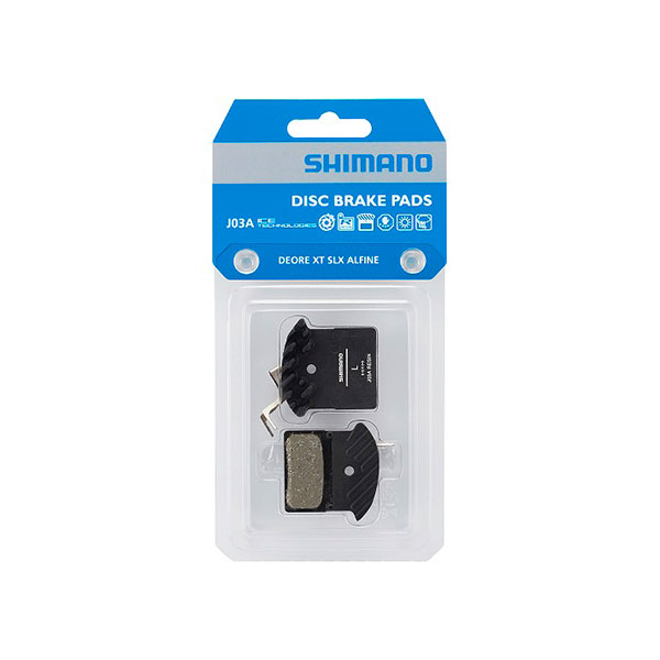 لنت-ترمز-دیسکی-Shimano-J03A-رزین-با-خنک‌کننده-و-فنر