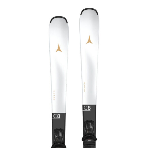 چوب-اسکی-زنانه-اتمیک-Cloud-C8-+-فیکس-M-10-Gw---مشکی-سفید