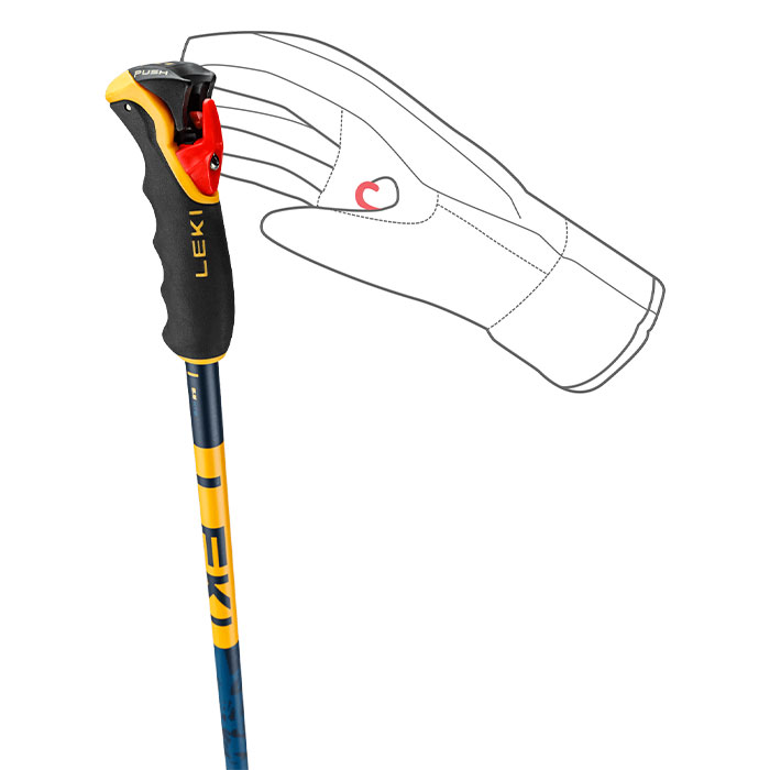 باتون اسکی تلسکوپی لکی Telescopic Spitfire Vario 3D - آبی - تصویر 6