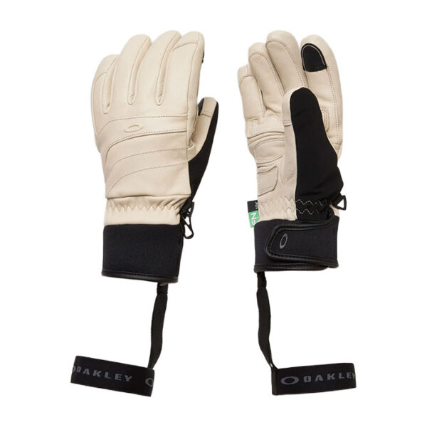 دستکش-اسکی-اوکلی-Peak-Leather---مشکی---کرمی