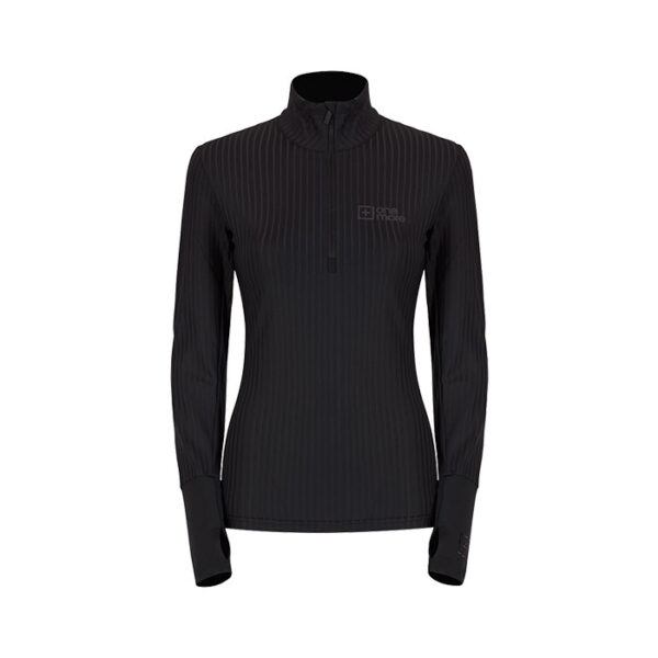 سویشرت-نیم-زیپ-زنانه-Onemore-631-Turtleneck-–-مشکی-راه-راه