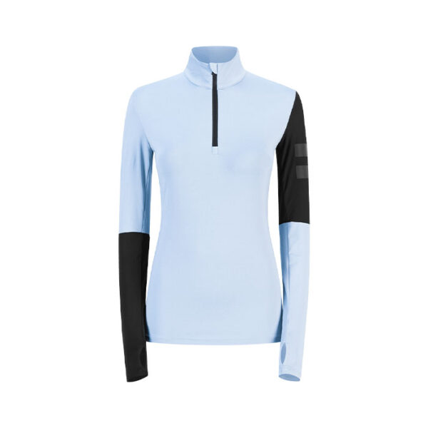 سویشرت-نیم-زیپ-زنانه-Onemore-681-T-Neck-–-آبی-مشکی