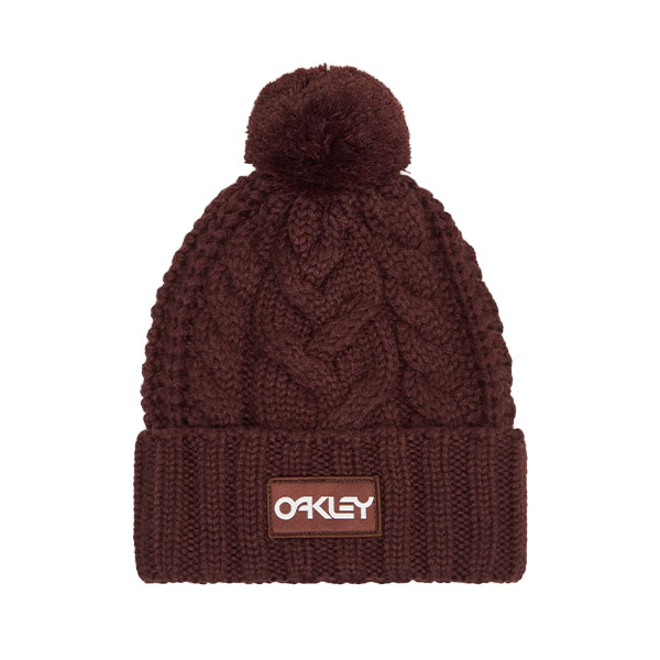 کلاه-زمستانی-اوکلی-Harper-Pom-Beanie-–-زرشکی-،-قهوه-ای-تیره