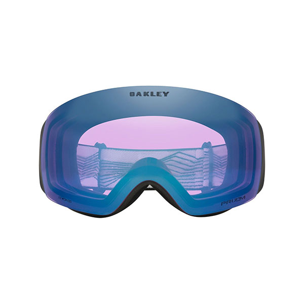 گاگل-و-عینک-اسکی-اوکلی-مدل-Flight-Deck-L-1آبی-با-بند-خاکستری